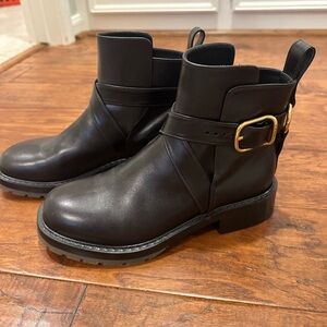 Chloe black combat boots - size 38.5 or 8.5